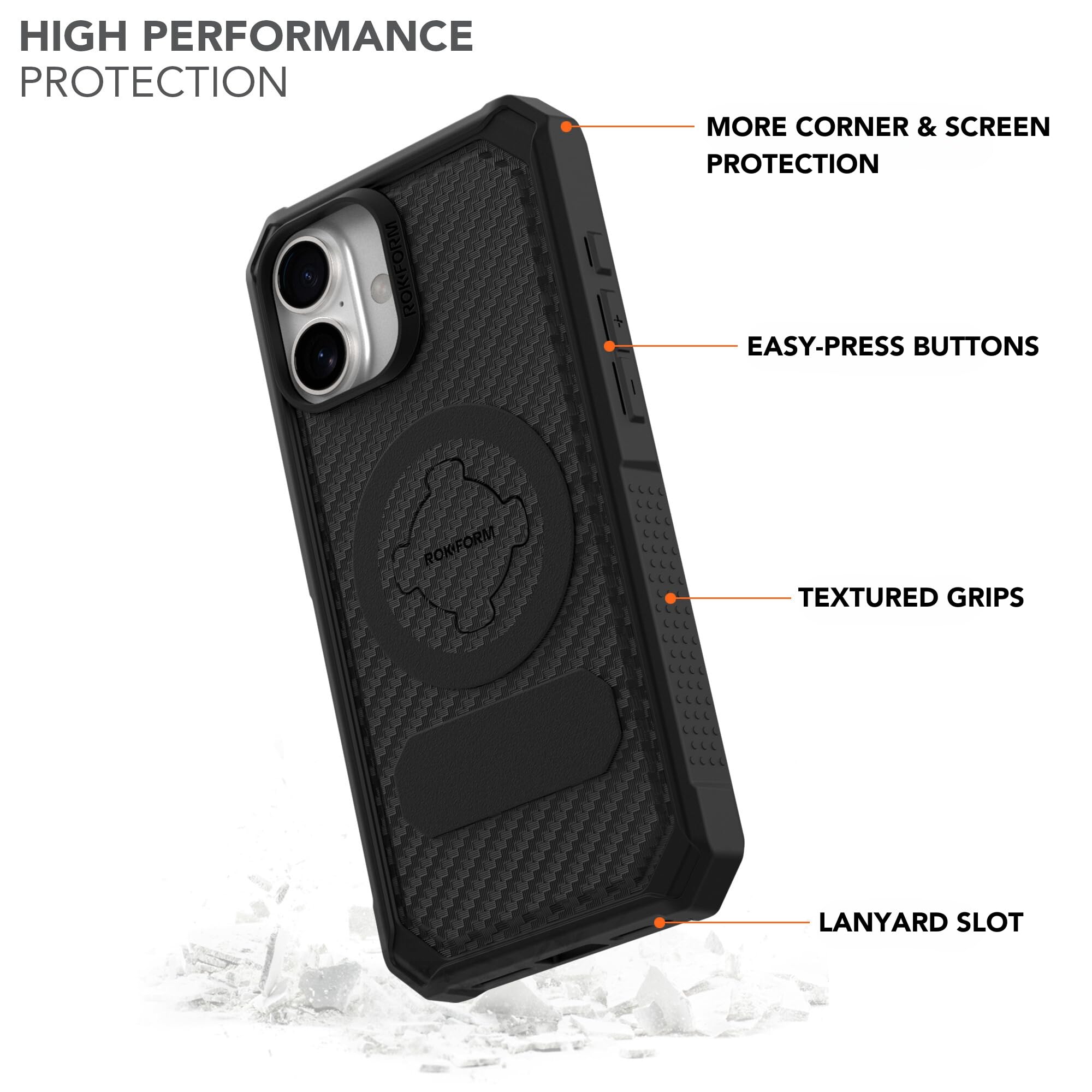 Amazon.com: Rokform iPhone 16 Plus Rugged Case + Magnetic