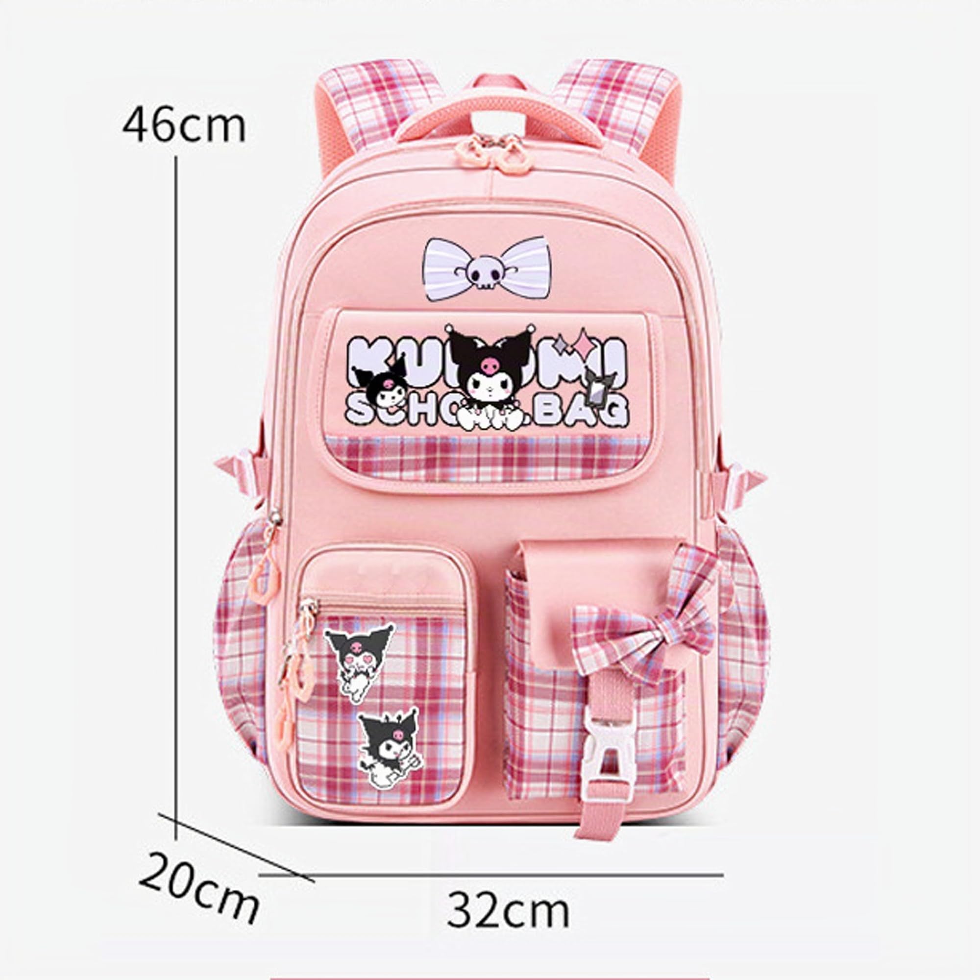 Roffatide Anime Rucksack Neue Semester Geschenktasche mit niedlichen Pins Anti-Diebstahl Laptop Rucksack Reise Wandern Tagessäcke Rucksack