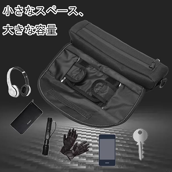 For R1300RS 2025 2026+ 用 バイクハンドルバー収納バッグ 防水 防塵 ステアリングホイールナビゲーションバッグ 旅行用ハンドルバーバッグ バイクアクセサリー (ロゴなし（他のモデルではオプション）) [並行輸入品] - 3