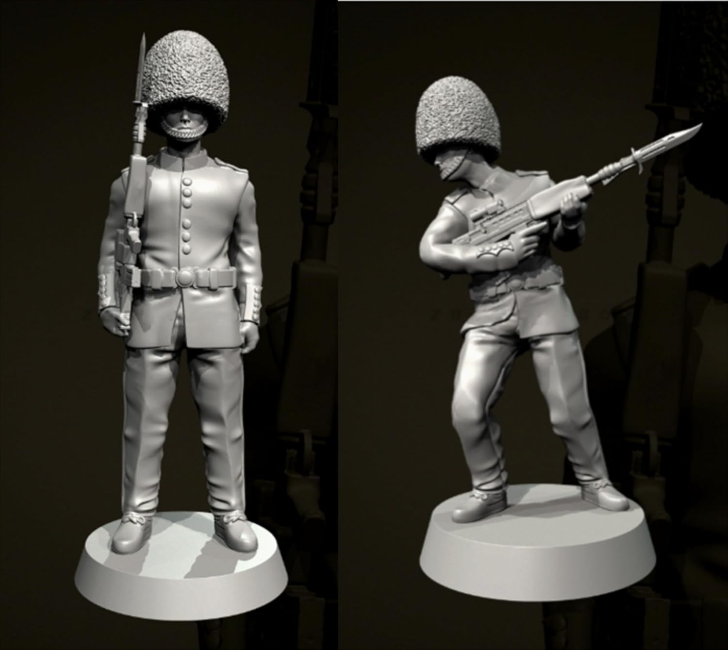 50mm イギリス衛兵 レジン製兵士モデルキット 未塗装・未組立 レジンモデル // U8c5z7