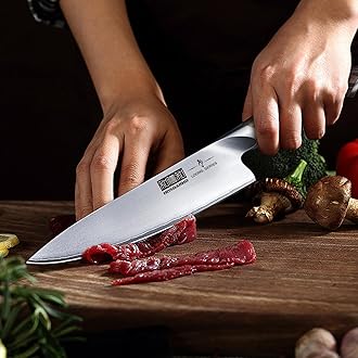 HOSHANHO 3 Pieces Knife Set, Professional Japanese High Carbon Stainless Steel Kitchen Knife Set, Ultra Sharp Chef Knives Sets with Ergonomic Pakkawood Handle