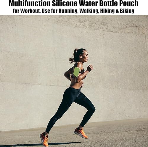 Miniatura 5 de Bolsa de silicona para botella de agua para Stanley, portador de vasos con bolsillo con cremallera para Stanley de 30 oz40 onzas e IceFlow 2030