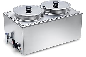 SYBO Commercial Grade Stainless Steel Soup Warmer Buffet Food Warmer Steam Table...