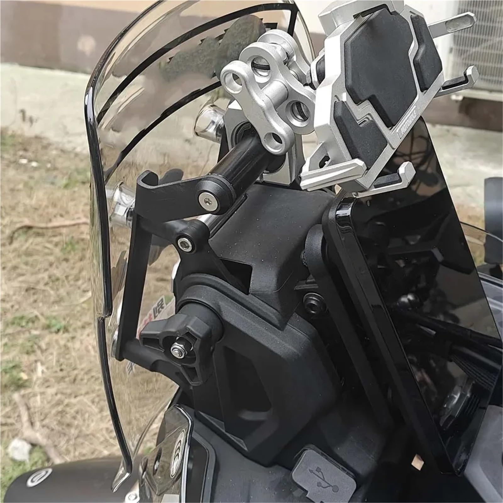 Motocicleta GPS Soporte De Navegación Compatible con Accesorios de Motocicleta Compatible con CFMOTO 700MT 800MTX, Soporte para teléfono, Soporte de navegación GPS. Soporte de teléfono móvil