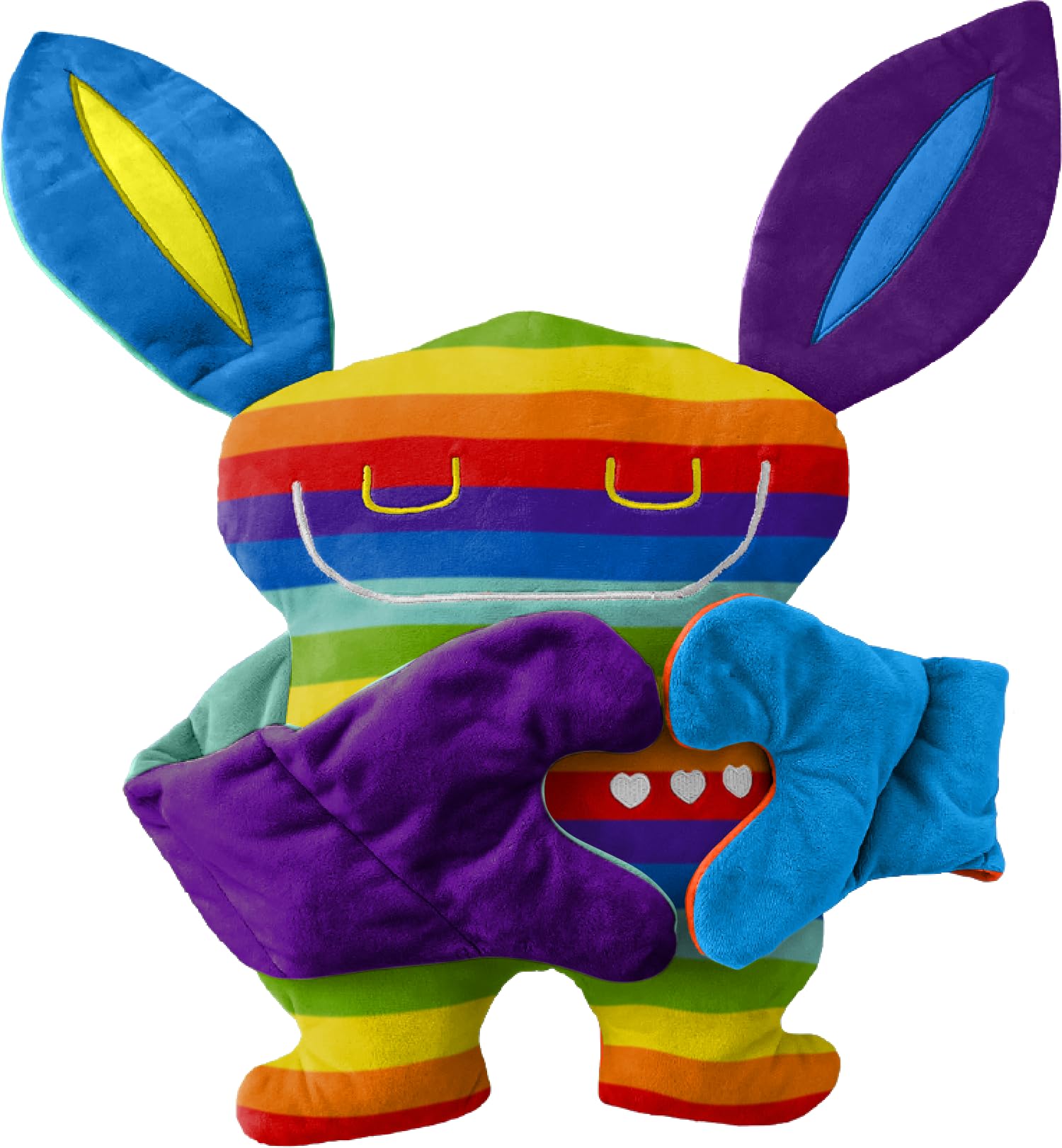 Bumpas Weighted Plush Toy – Machine Washable Calming Stuffed Animal for Kids – Arms and Body are Weighted to Give a Realistic Hug – Soft Companion for Playtime, Naptime & Travel (Fuss)