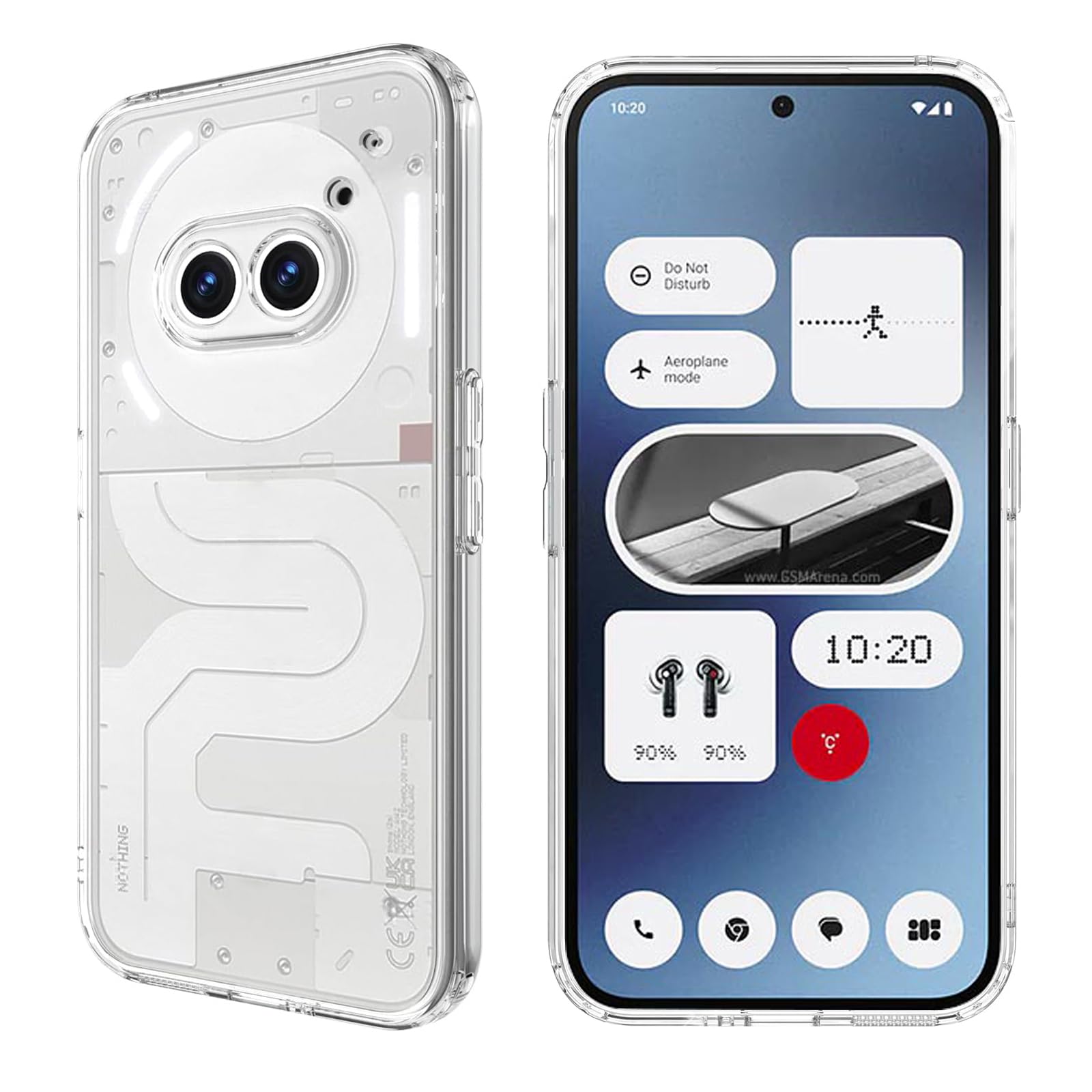 Kaywzo Transparente Handyhülle Für Nothing CMF Phone 1 – Stoßfest, Mit Kameraschutz, TPU & PC