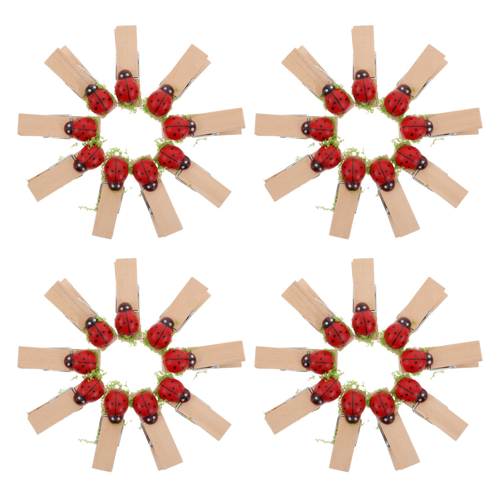 Mariquita de madera para decoración de cumpleaños infantiles y mesas de dulces temáticas