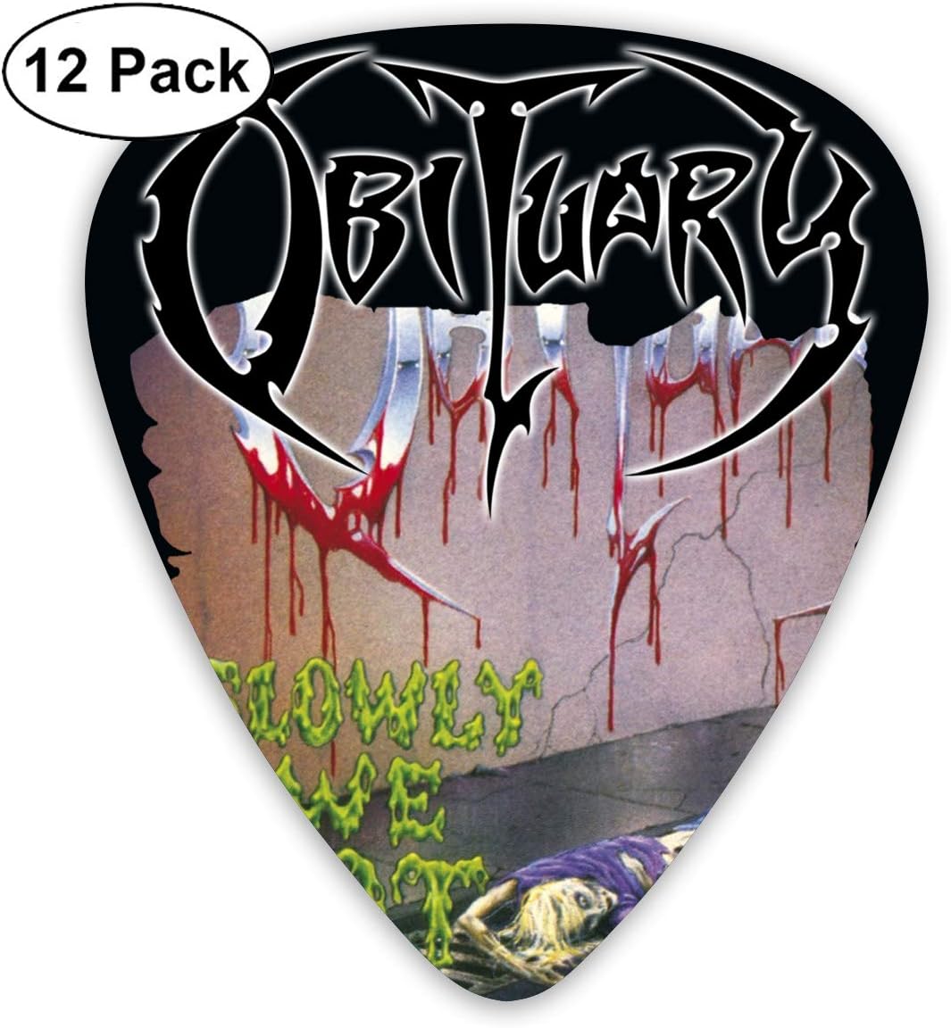 Grace Little Obituary Slowly We Rot Stylish Celluloid Guitar Picks Plectrums for Guitar Bass 12 Pack