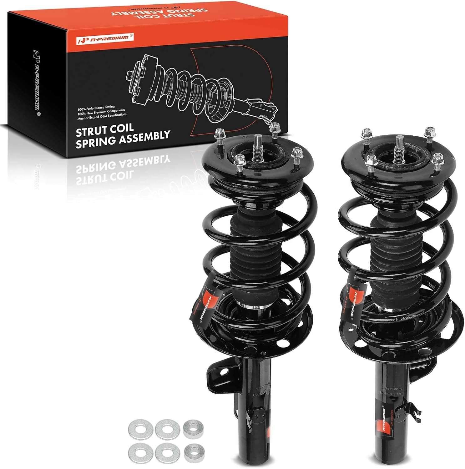 A-Premium Front Struts Compatible with Ford Flex 2009-2x Replacement Suspension Complete Strut Assembly Shock with Coil Spring