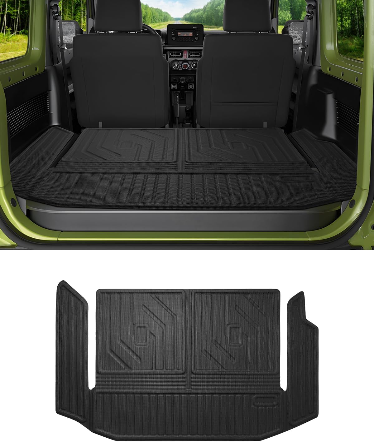 Autorder Custom Fit for Cargo Liners 2019-2023 Suzuki Jimny JB64 JB74 Accessories Trunk mat Full Coverage Cargo Mat All Weather Non-Slip Rear Trunk Liner