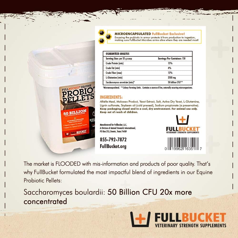 FullBucket Health Equine Probiotic Pellets