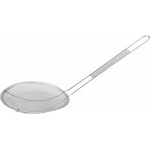 Winco 6" Fine Mesh Stainless Steel Strainer, Deep Bowl