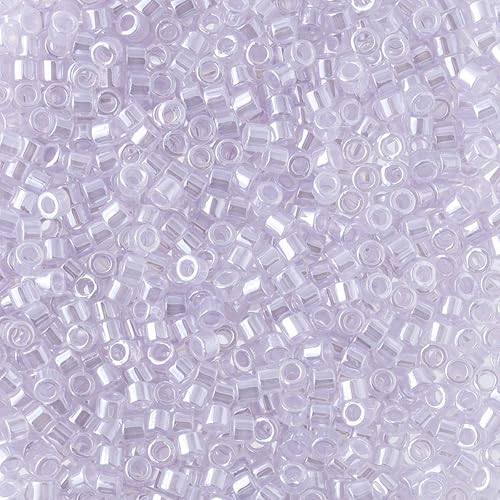 Miniatura 4 de Miyuki Delica - Juego de cuentas para semillas, tamaño 110, color morado opaco, colección DB241, DB249, DB250-3 tubos de 0.25oz ea