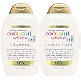 Extra Strength Damage Remedy + Coconut Miracle Oil Shampoo & Conditioner for Dry, Frizzy or Coarse Hair, Hydrating & Flyaway Taming Conditioner, Paraben-Free, Sulfate-Free, 13 Fl Oz, 2 Pack