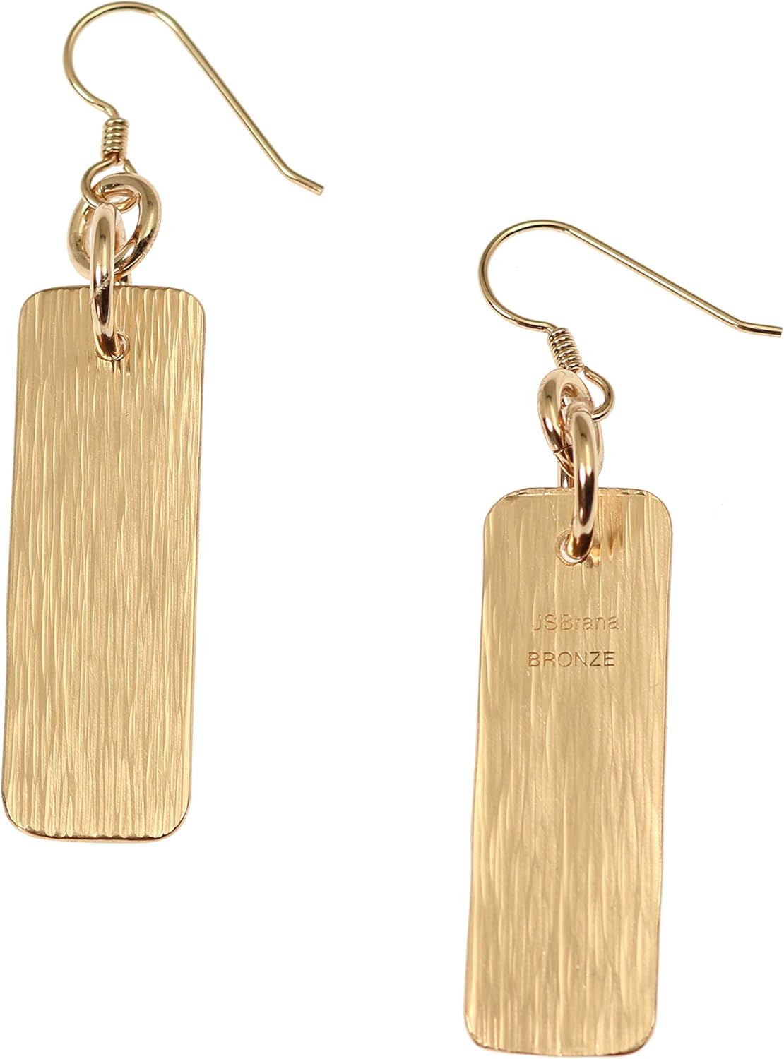 Bronze Bark Dangle Earrings - Image 4