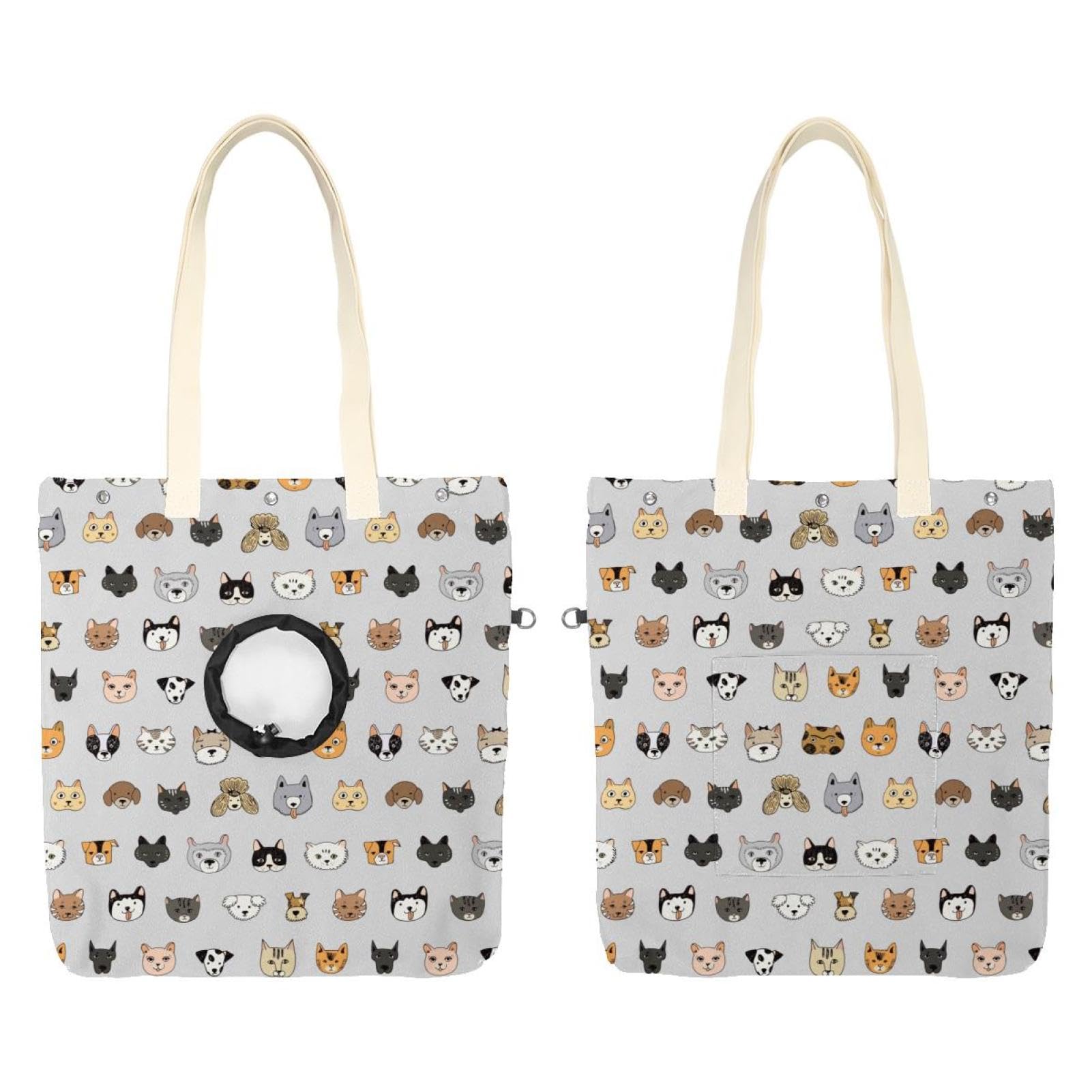 Sac à bandoulière en toile pour animaux pour transporter votre petit chien anxieux sans fatigue