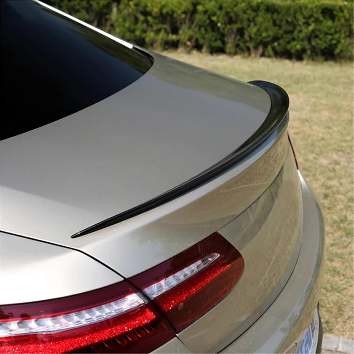 E クーペ W238 C238 AMG E200 【サイドベントフ】 E400 2016以降の車用リアウィングABSスポイラー光沢ブラ