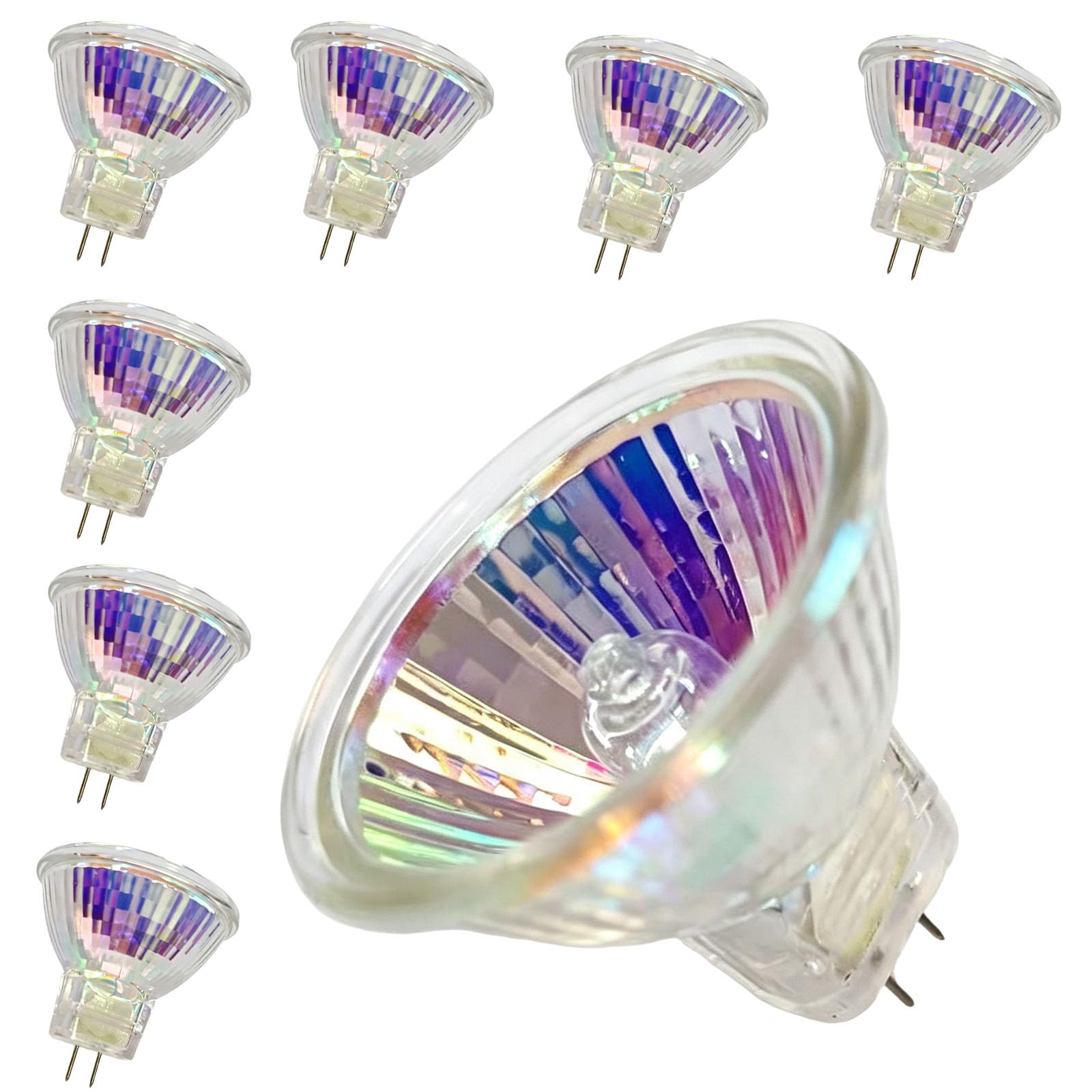 8PCS MR11 G4 Lampe Mr11 Halogen Birne 220v Bi-Pin Dimmbar Hohes Cri Warm Weiß 20w Mini Nachtlampe Warm Weiß 2700k