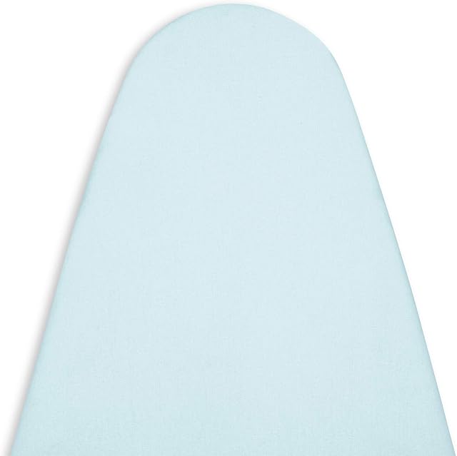Encasa Ironing Board Covers (112 x 34 cm) Elastic Tightening with Thick 4 mm Felt Padding, Easy Fit, Scorch Resistant, Plain Colors- Ice Blue