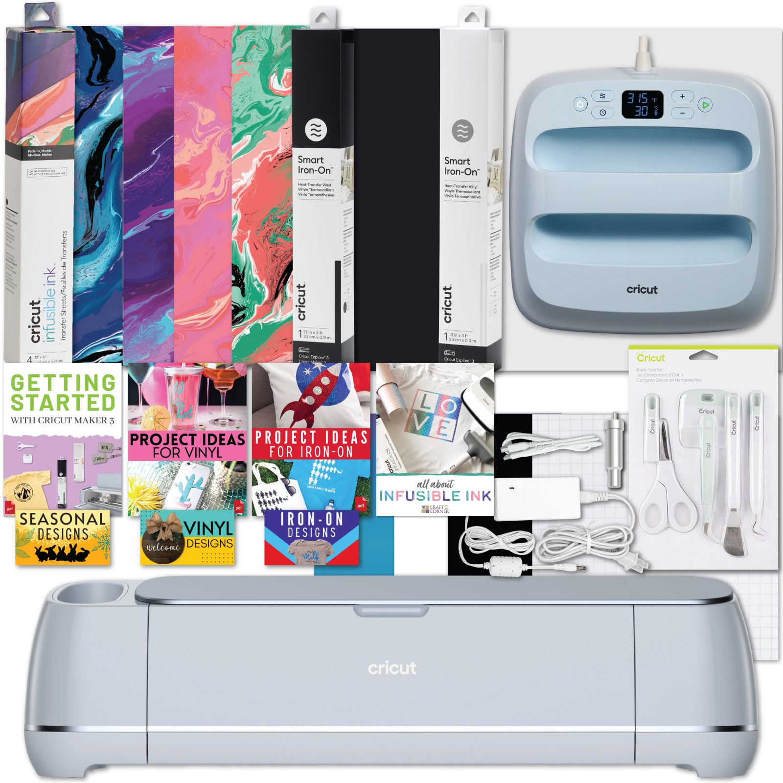Amazon.co.jp: Cricut Maker 3とEasy Press 3マシンコンボバンドル DIY 