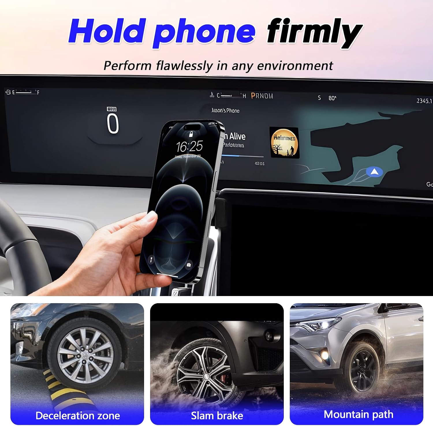 Sunsdrew Car Phone Holder for Ford Expedition 2025 2026 13.2" Screen image 5