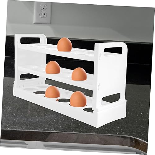 Miniatura 8 de NUOBESTY Organizador de huevos para puerta de nevera, soporte para huevos, almacenamiento de cocina, duradero, material para mascotas, ahorro de