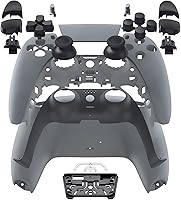 Vista 4 de eXtremeRate Juego completo de carcasa de repuesto con botones y cubierta de panel táctil, placas delanteras y traseras transparentes compatibles