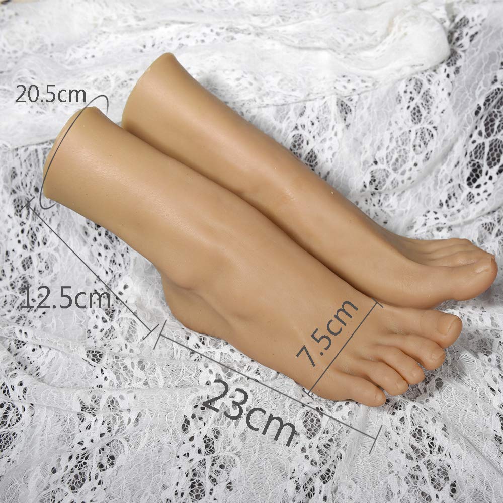Weibliche Schaufensterpuppen-Füße Aus Silikon | Lebensgroß & Realistisch | Für Schuh-Display, Tattoo-Übung & Mehr