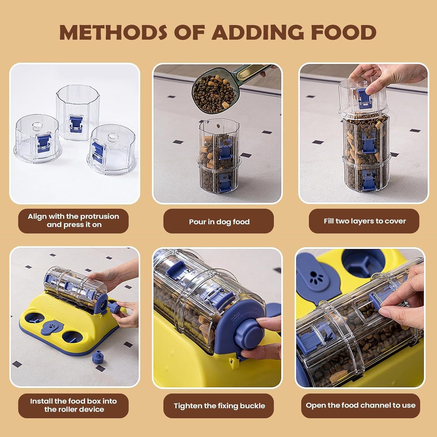 Dog Treat Toy - Funny Slow Feeder Brain Games for Interactive Dog Toys Food Dispenser | Engaging Design for Small Medium Pet Cat Kitten Training Boredom Enrichment Mental Stimulation Busy