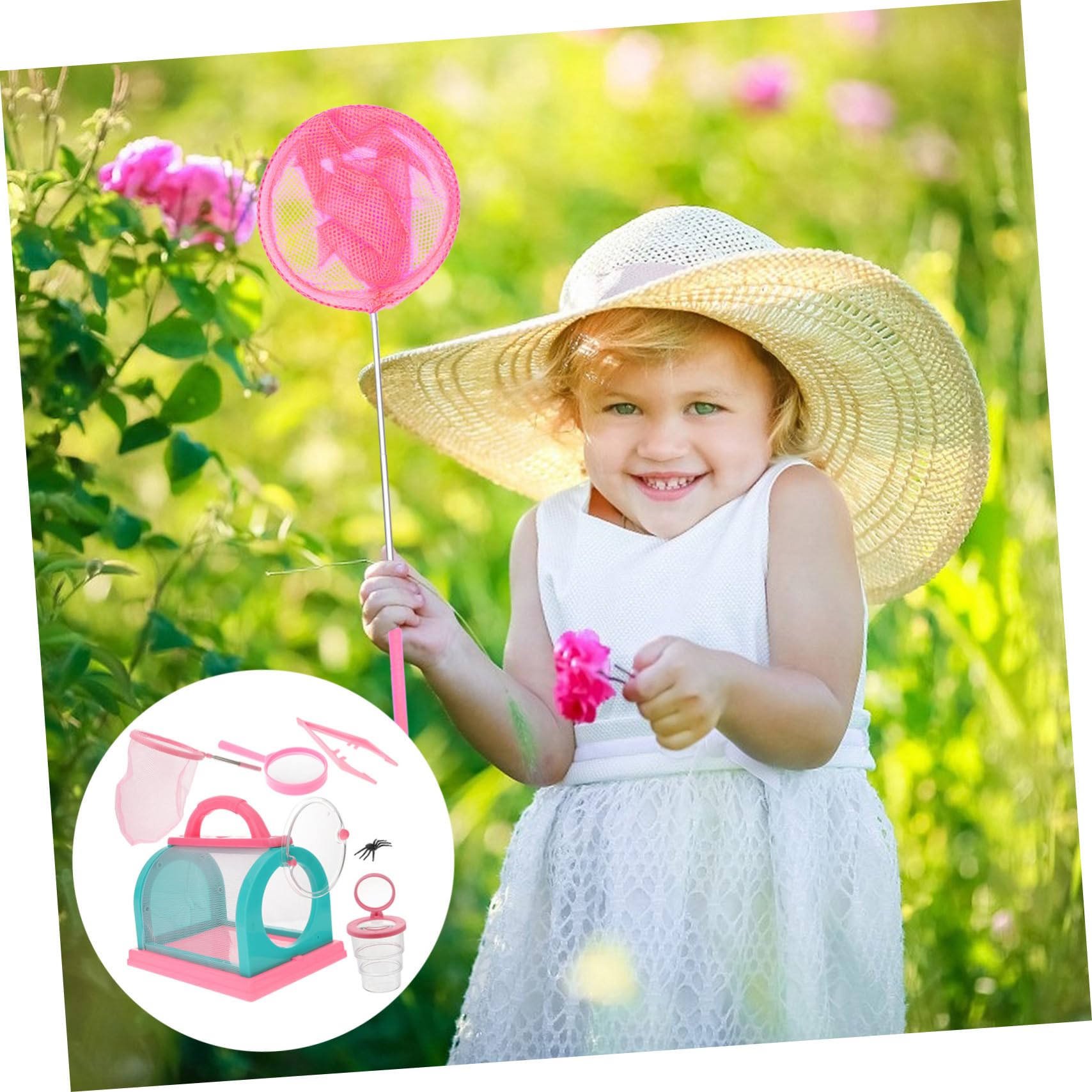 Kit de Captura de Exploración Infantil Rosa 5 Piezas
