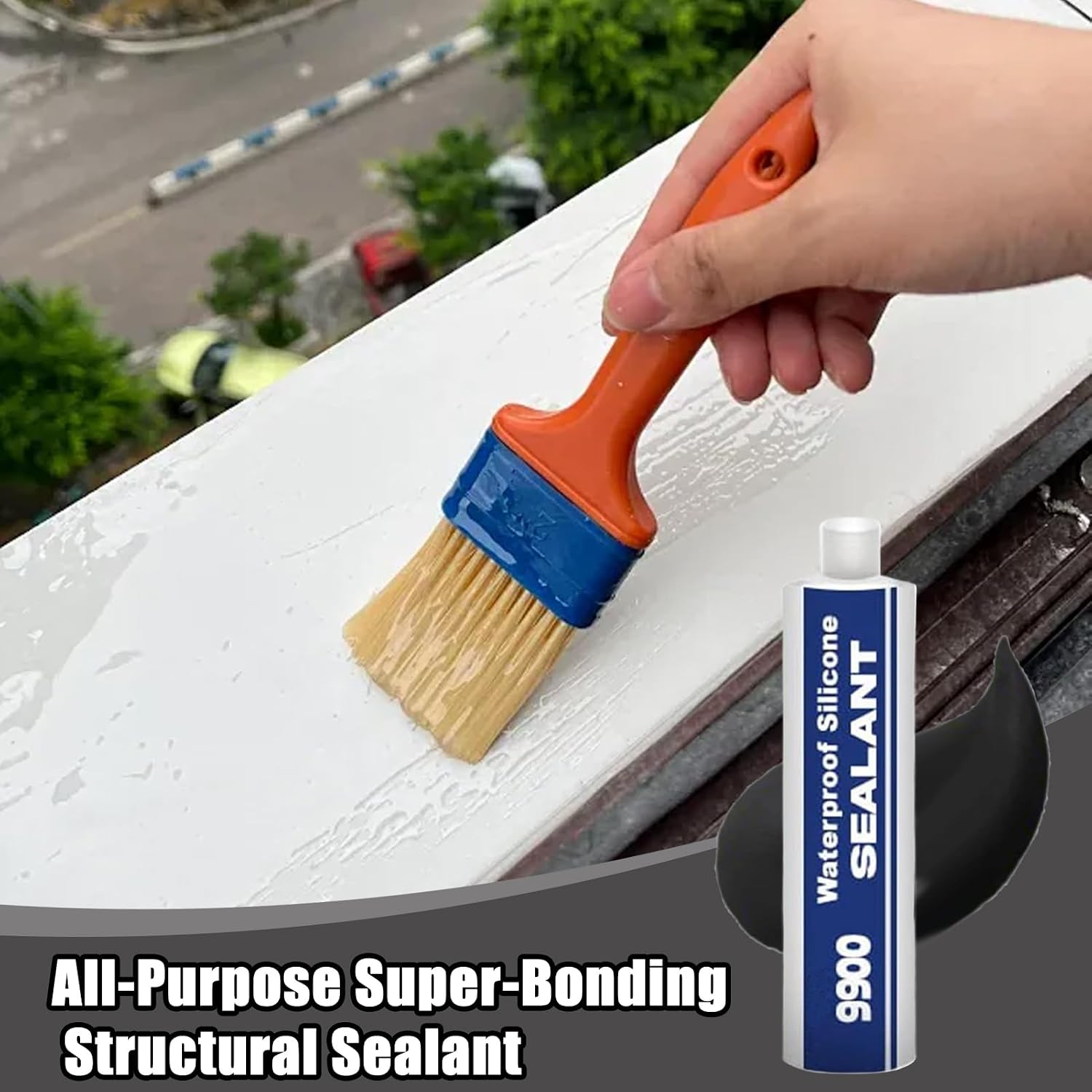 9900 Sealant | Adhesive 9900 Sealer,Multifunctional Bonding - for Marine Window Industry Tile Floor Roof RV Bathroom Concrete Driveway Construction