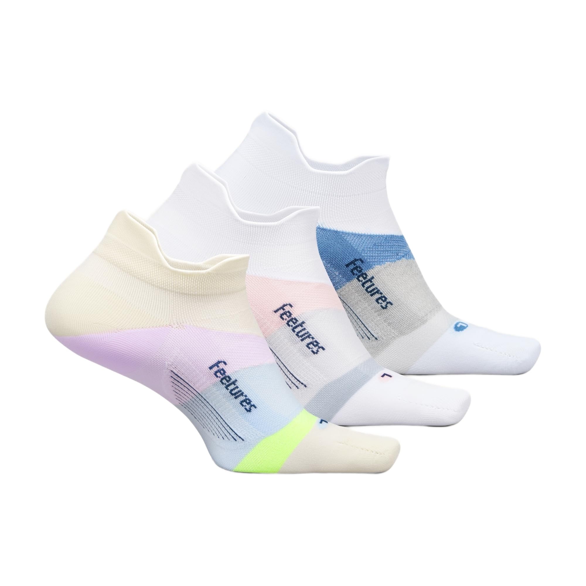 Feetures Elite Light Cushion No Show Tab Sock Wave