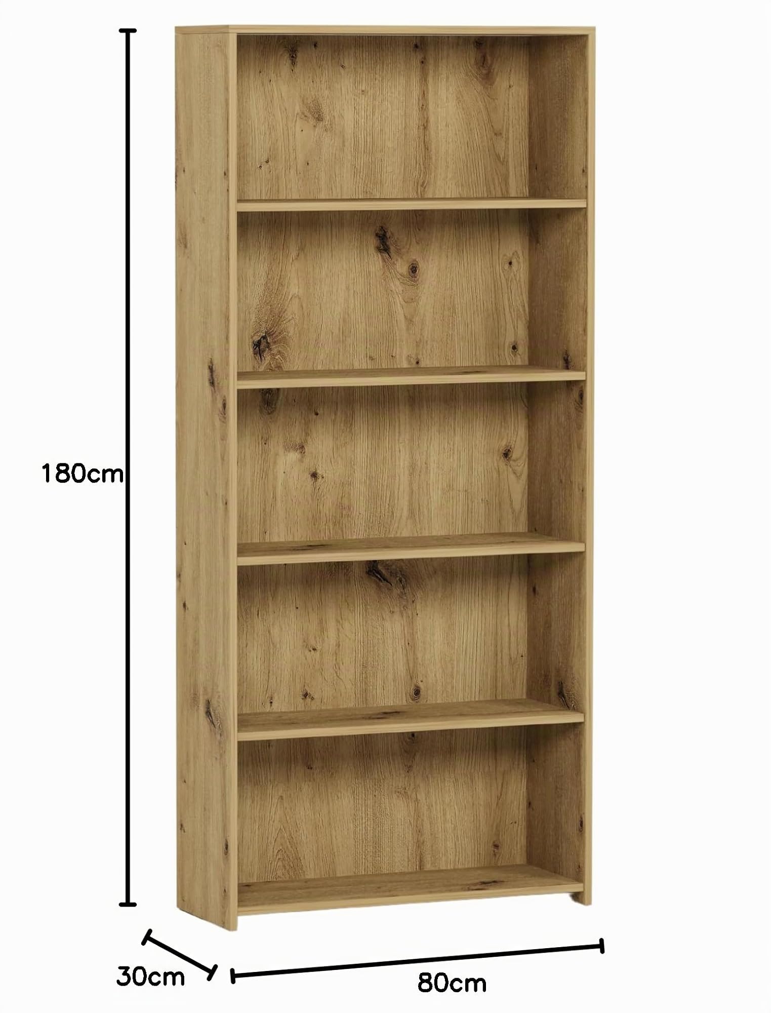 Offenes Regal mit Fächern, Artisan - 180 x 80 x 30 cm - Modern B-80