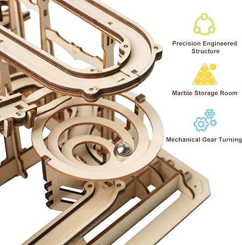 Miniatura 5 de Wowood Marble Run - Rompecabezas 3D de madera para adultos rompecabezas mecánicos proyectos educativos manualidades para adultos y niños a partir de