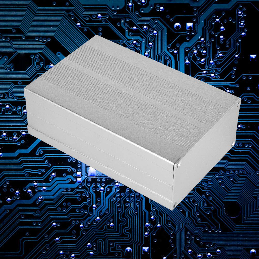 VOBOR Aluminum Box Cooling Case, 55x106x160mm Electronic Project Sand Silver Case with Aluminum Alloy Electronic Case - Image 4