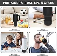 Vista 86 de WUQID Heart Shaped Texture Silicone Boot Compatible with Stanle Quencher H2.0 IceFlow Flip 20oz 30oz 40oz,Hydroo Flask 12-24oz