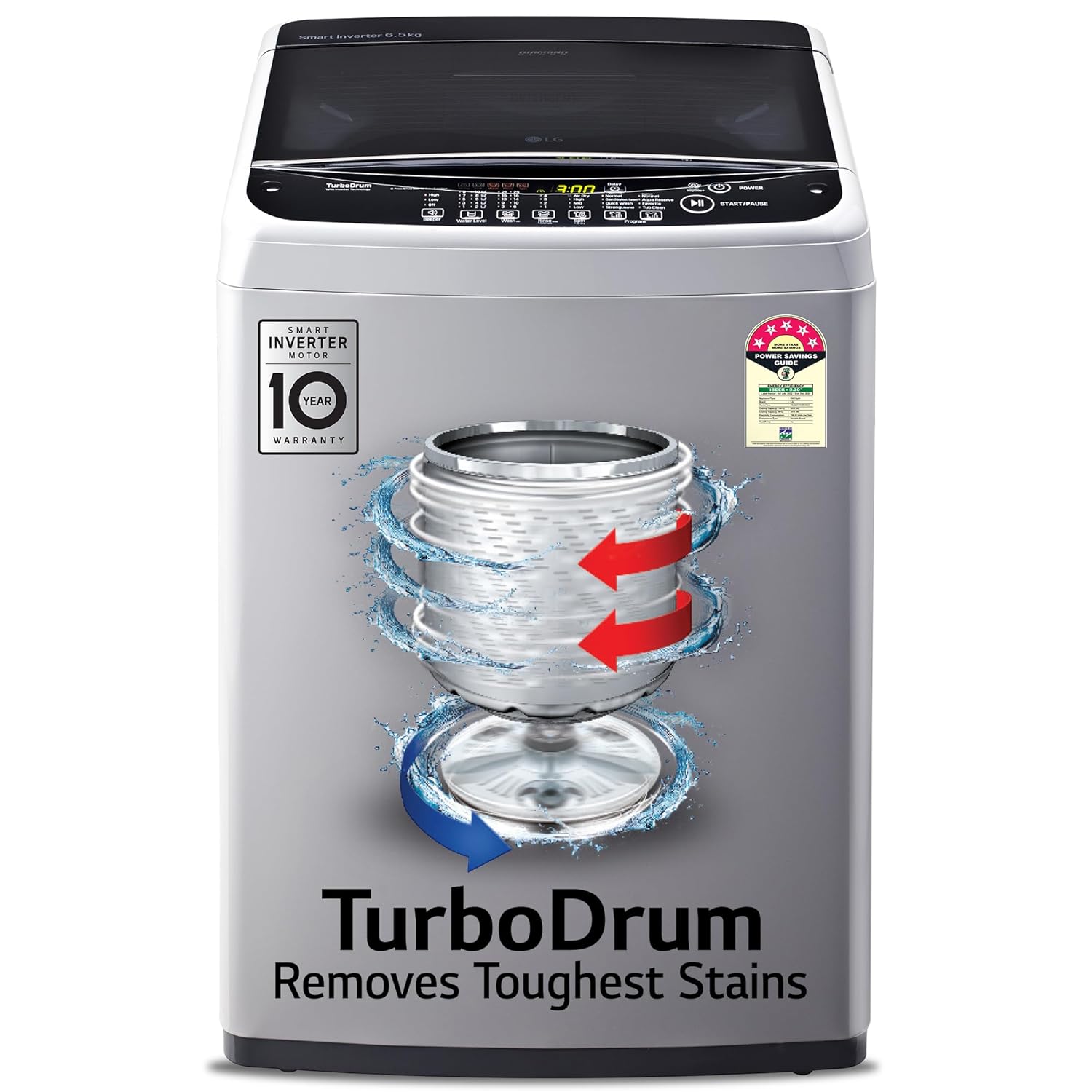 LG 6.5 Kg 5 Star Smart Inverter FullyAutomatic Top Loading Washing