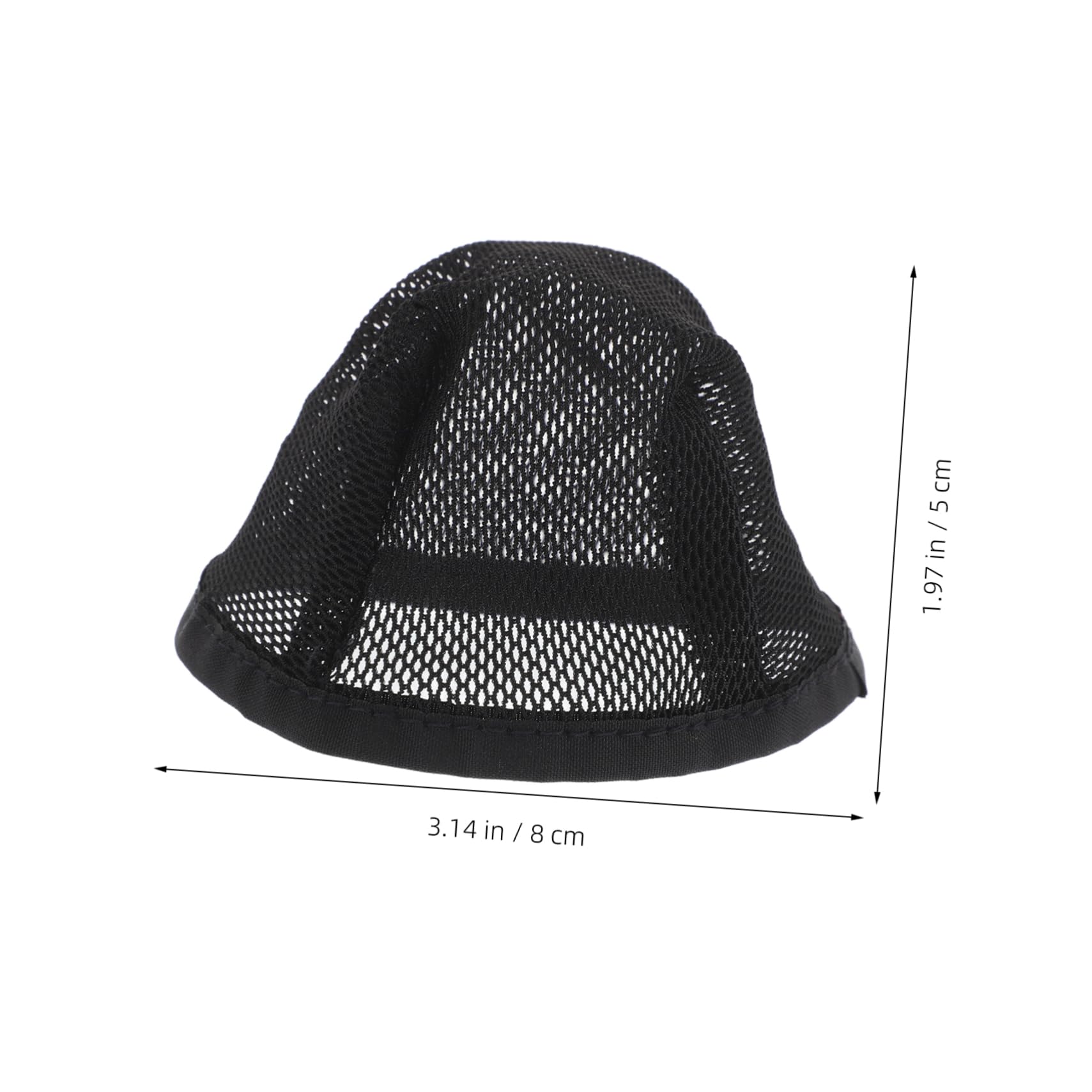 Beaupretty 10pcs Black Mesh Dome Caps for Wigs Elastic Hair Net Caps for Men and Women Breathable for Secure Fit for Cosplay Braids and Events