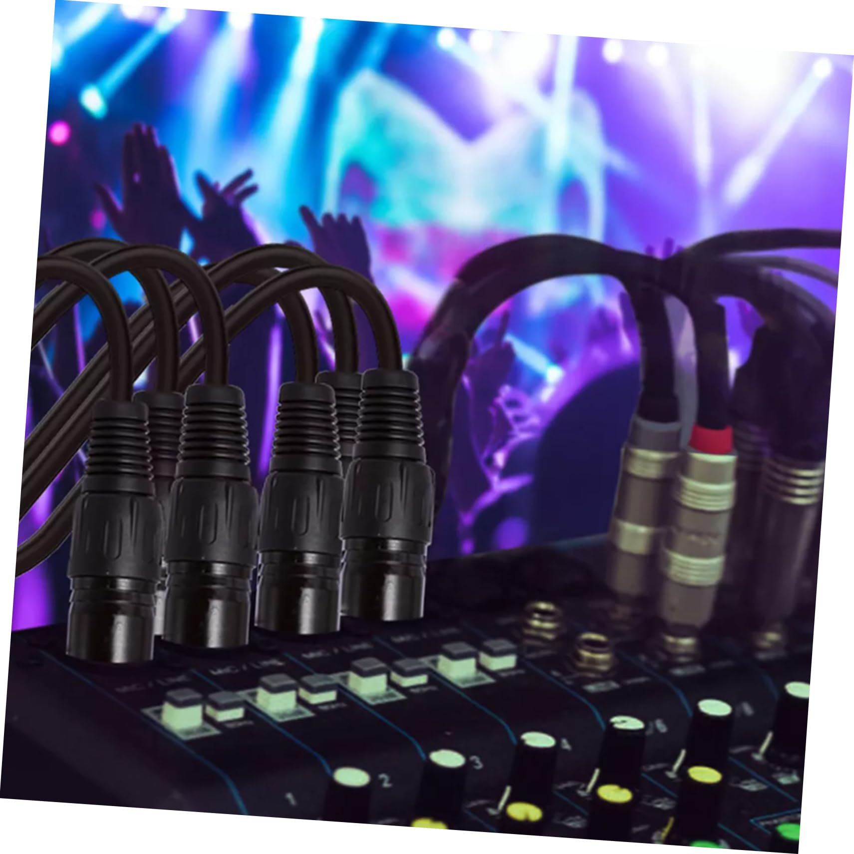 SHOWERORO Cavi Per Illuminazione Da Palco 3 Fili Per Da Palco in Metallo E Plastica Lunghezza 1 M Nero