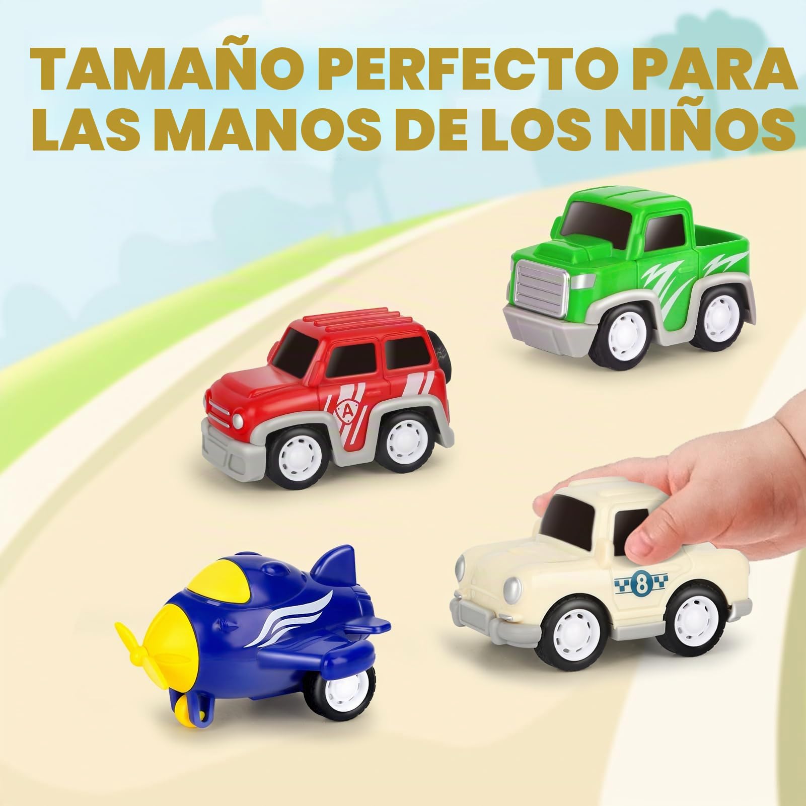 Aoskie Camion Transportador de Coches para Niños, 5 in 1 Coches Juguete con Sonido y Luces Regalo para Niños Bebe 1 2 3 4 Años
