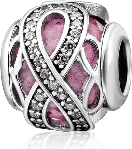 Miniatura 5 de Juego de dijes de insectos que se adapta a pulseras Pandora, brillantes dijes de amor infinito y dijes colgantes de mariquita negra, juego de joyas