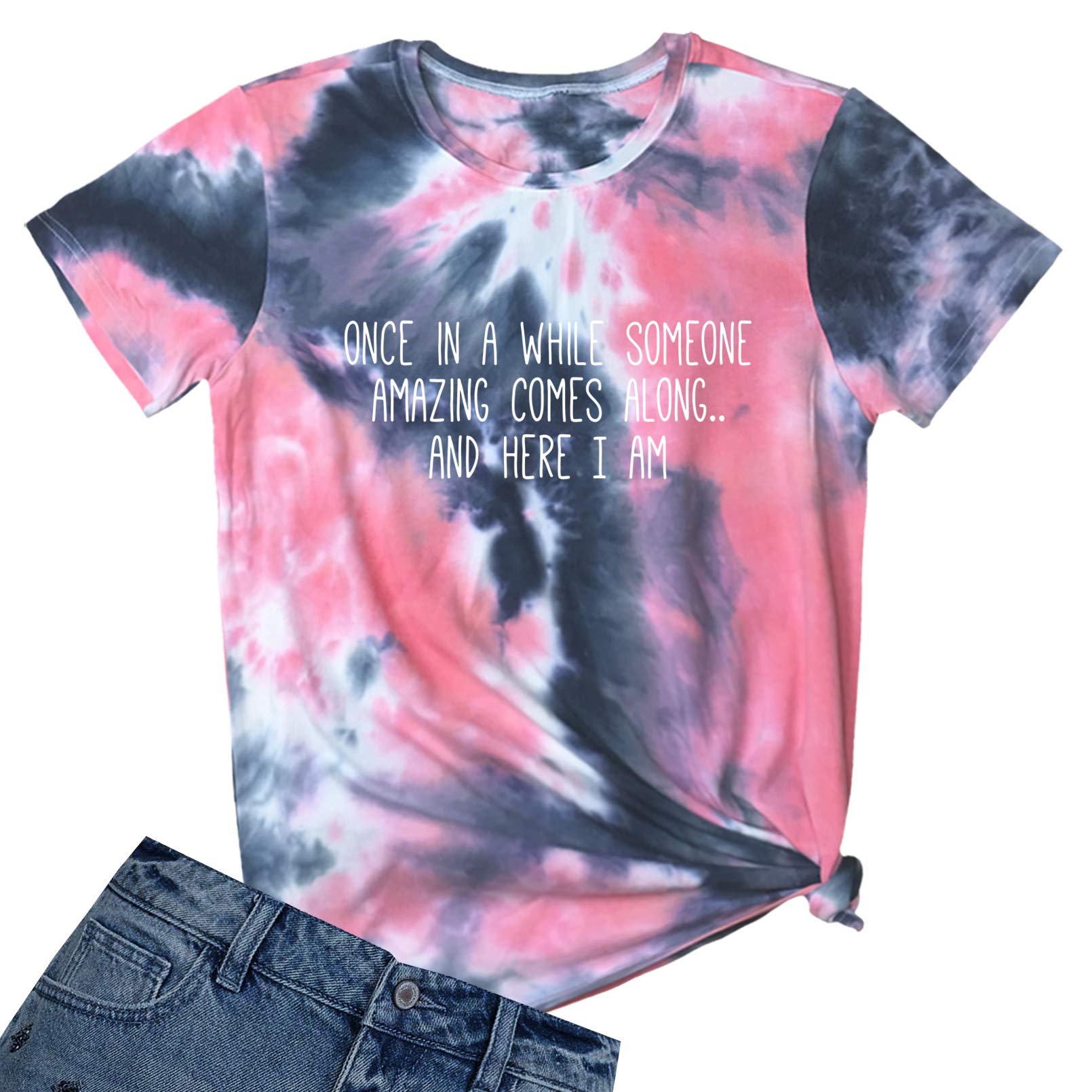 BLACKMYTHWomen's Graphic Funny T Shirt Cute Tops Teen Girl Tees