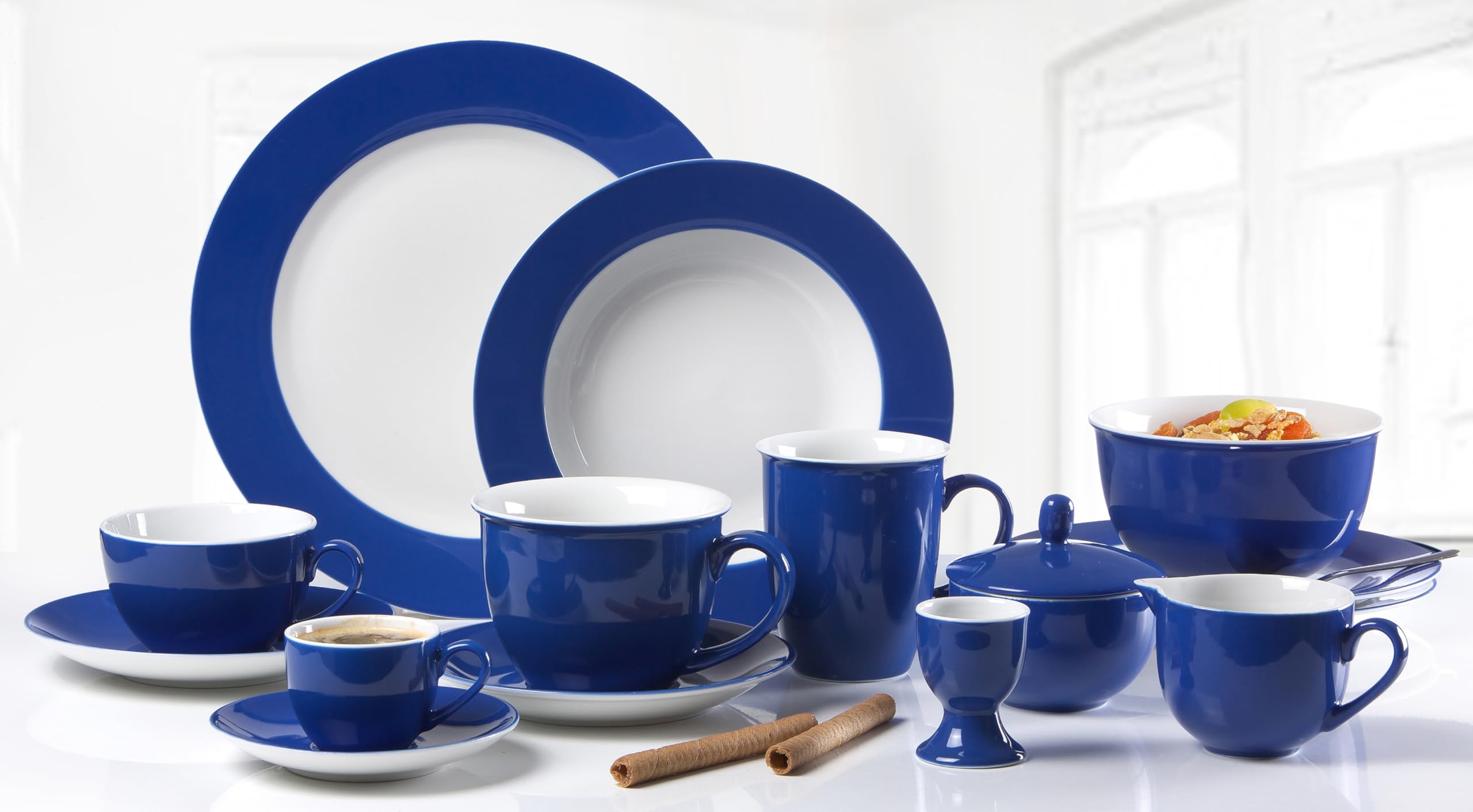 Kaffeeservice Doppio, 12-teilig, Blau