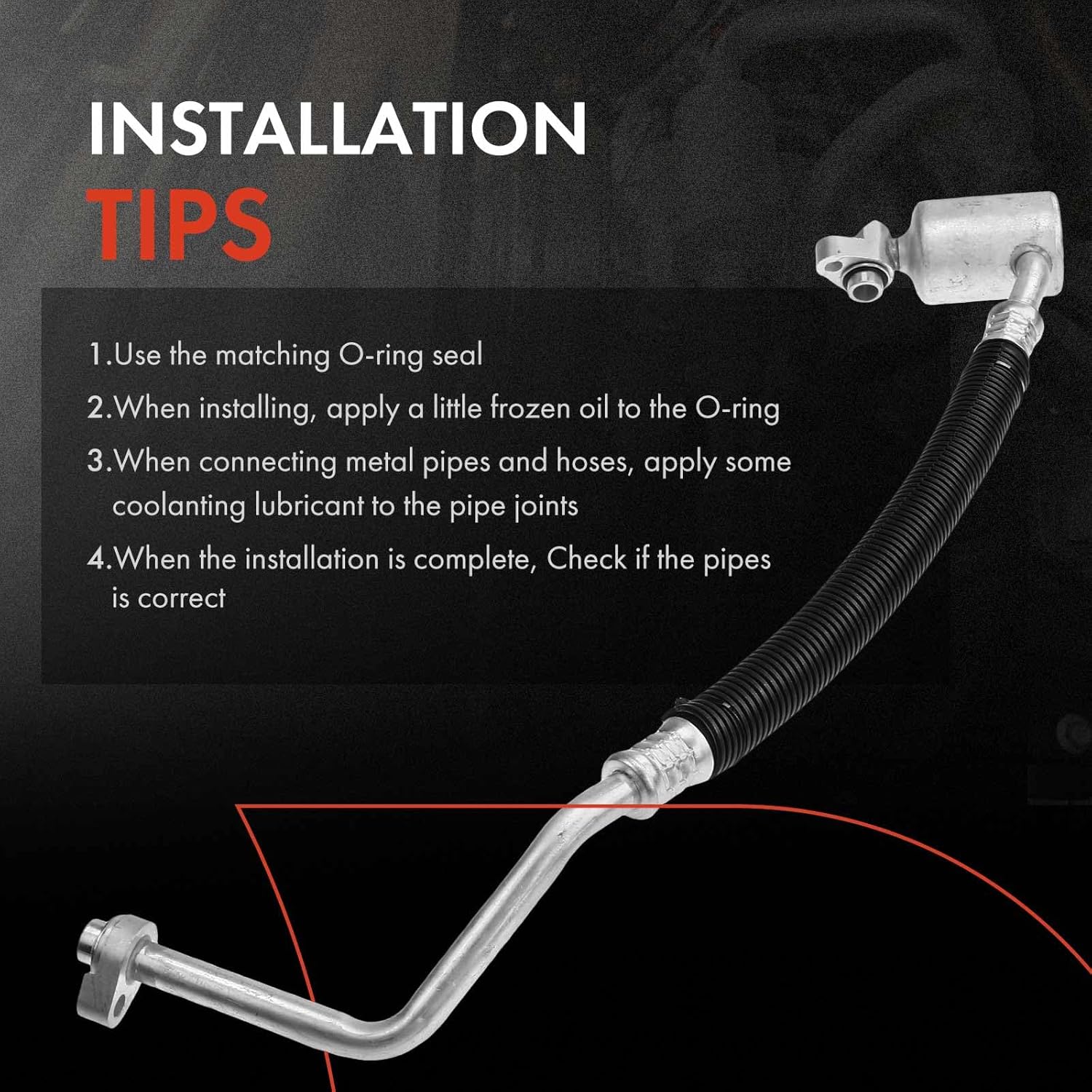 A-Premium A/C Suction Line Hose Assembly Compatible with Jeep Compass Patriot 2010-2017, Dodge Caliber 2010-2012, 2.0L 2.4L DOHC, Compressor to Evap