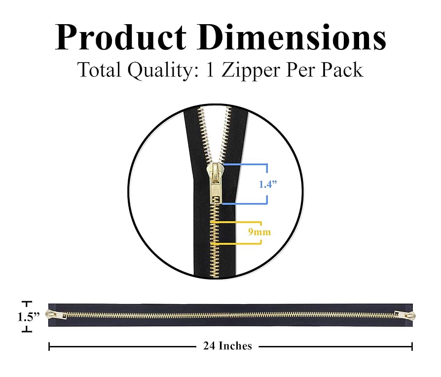 Amazon.com: Mandala Crafts #10 24 Inch 2 Way Zipper for Amazon.com: Mandala Crafts #10 24 Inch 2 Way Zipper for