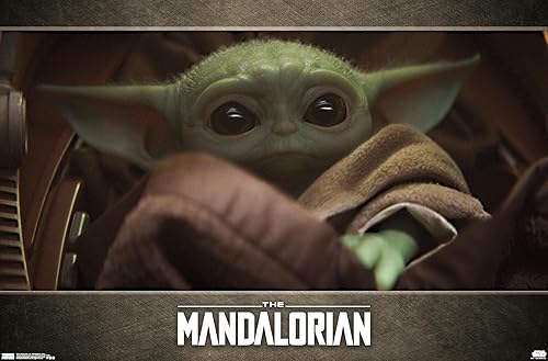 Trends International Star Wars The Mandalorian - Póster de pared de ojos, 22.375 x 34 pulgadas, versión premium sin marco