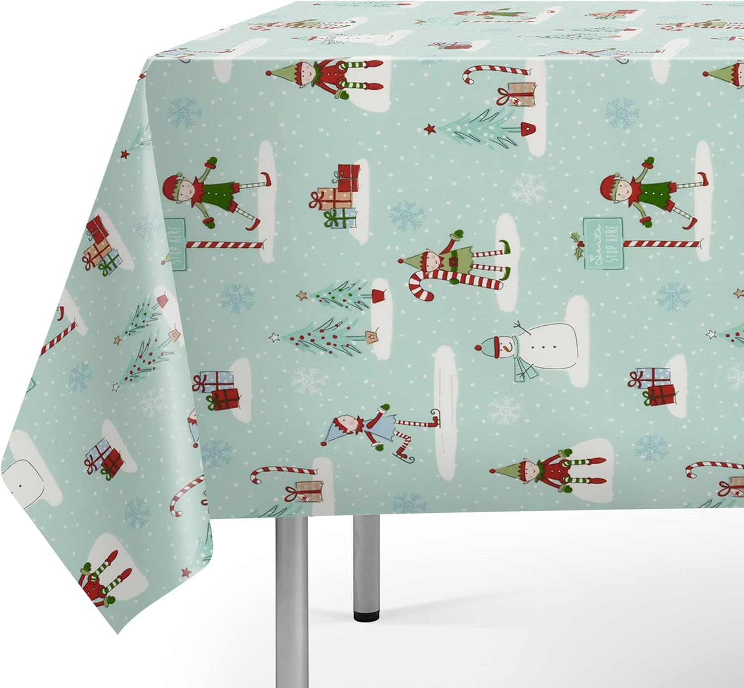 Jolee Fabrics Cotton Backed Oilcloth Wipe Clean Waterproof Christmas