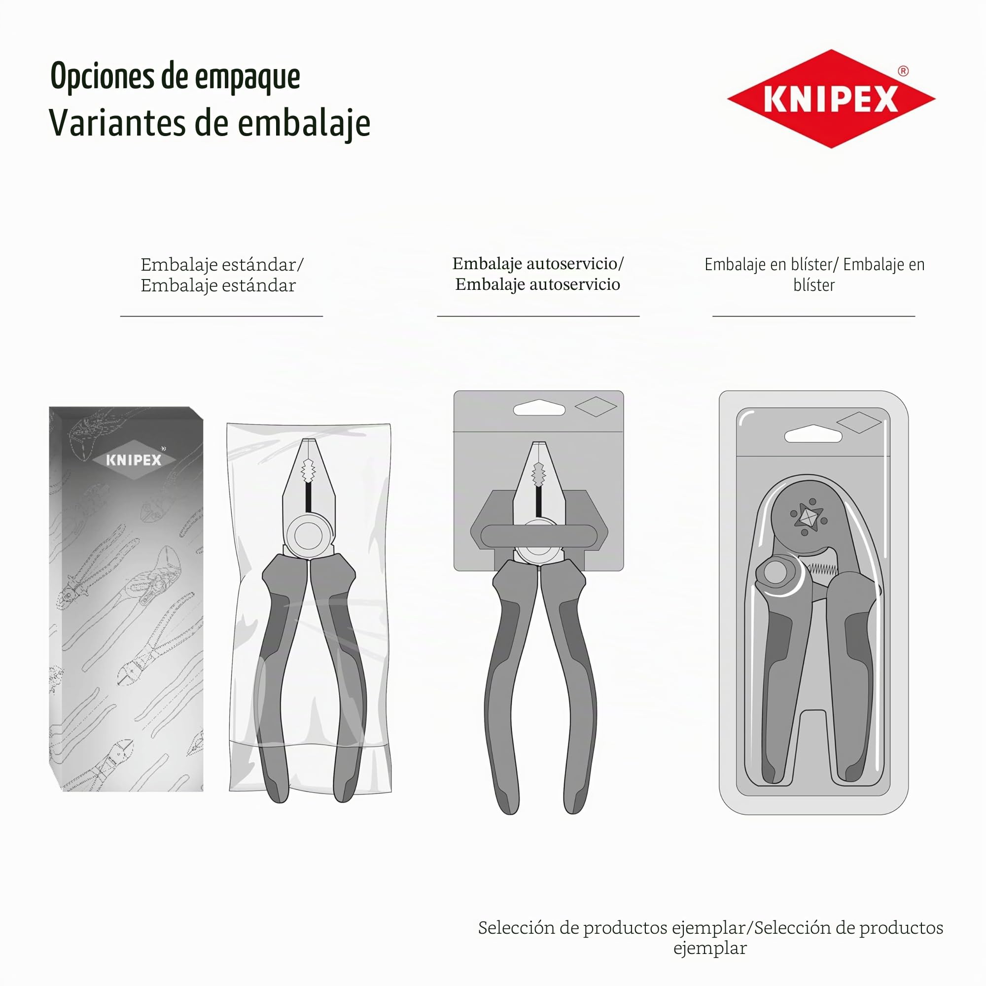 KNIPEX 82 01 150 TwinGrip Alicate de presión frontal y lateral, Mangos plásticos por inmersión antideslizantes gris atramentado, 150 mm