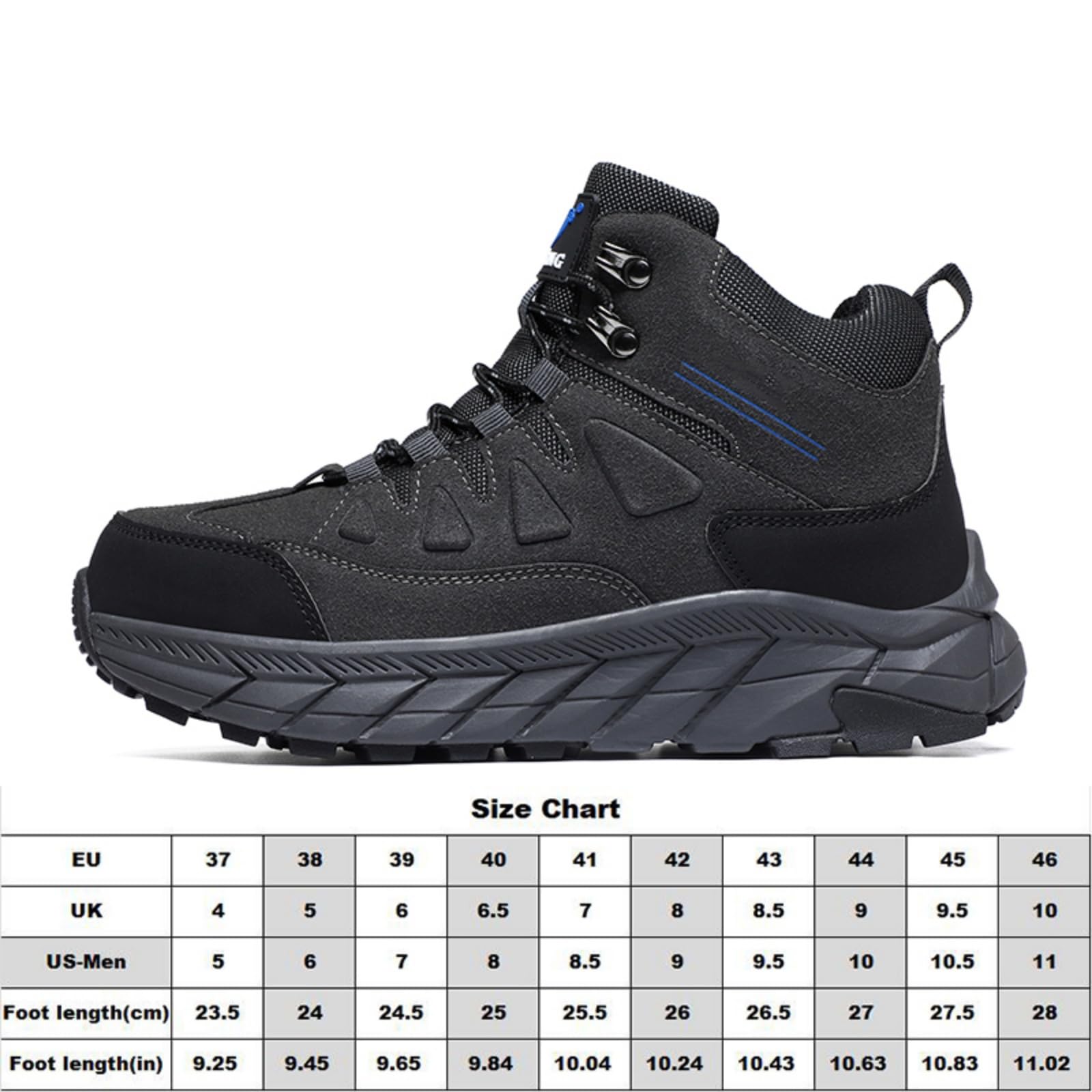 Męskie buty trekkingowe wodoodporne skórzane platformie zewnątrz