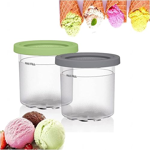 246 Pintas Creami Deluxe, para Ninja Creami, 16 onzas, herméticas y a prueba de hojas, compatibles con máquina de helados serie NC301 NC300